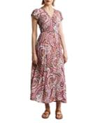 Gerard Darel Jessy Paisley Print Crepe Wrap Dress
