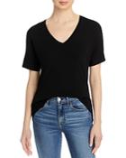 Majestic Filatures Soft Touch V Neck Tee