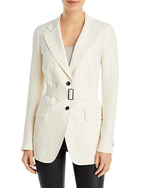 Lafayette 148 New York Kettson Silk/linen Belted Blazer