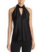 Elie Tahari Elastia Velvet Neck Blouse - 100% Exclusive