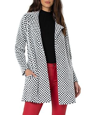 Liverpool Los Angeles Check Print Open Front Cardigan