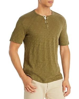 Atm Anthony Thomas Melillo Slub Jersey Short Sleeve Henley Tee