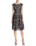 Eliza J Fit-and-flare Lace Dress