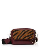 Whistles Coco Tiger Print Leather Crossbody
