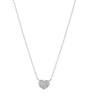 Bloomingdale's Diamond Heart Necklace In Sterling Silver, 15 - 100% Exclusive