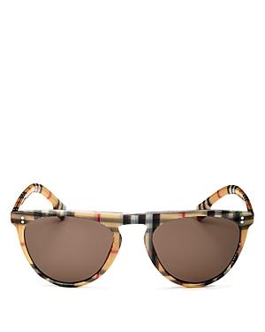Burberry Vintage Check Flat Top Sunglasses, 54mm