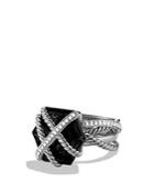 David Yurman Cable Wrap Ring With Black Onyx