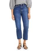 Levi's Wedgie Straight Cropped Jeans In Market Stance