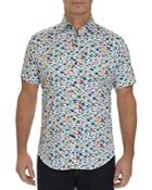 Robert Graham Calico Floral-print Short-sleeve Classic Fit Shirt