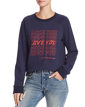 Rebecca Minkoff Jennings Love You Graphic Sweatshirt