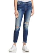 7 For All Mankind The Ankle Destroyed Skinny Jeans In Liberty