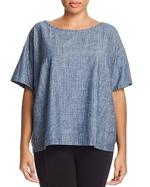 Eileen Fisher Plus Boxy Boatneck Top
