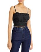 Aqua Cotton Cropped Top - 100% Exclusive