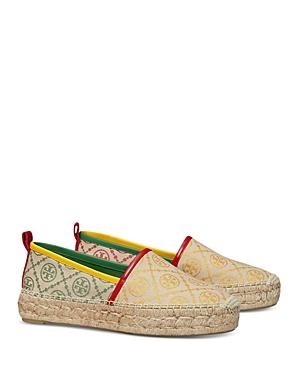 Tory Burch Women's Monogram Print Espadrille Platform Loafers