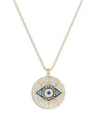 Bloomingdale's Multi Gemstone & Diamond Evil Eye Pendant Necklace In 14k Yellow Gold, 18 - 100% Exclusive