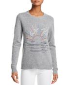 Aqua Sunset-embroidered Cashmere Sweater - 100% Exclusive