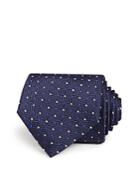 Armani Collezioni Dot And Stripe Square Print Classic Tie