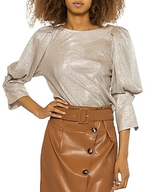 Gracia Sparkly Puff Sleeve Blouse (43% Off) - Comparable Value $70