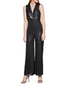 Bcbgeneration Metallic Wide-leg Jumpsuit