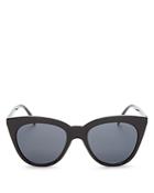 Le Specs Women's Halfmoon Magic Cat Eye Sunglasses, 53mm
