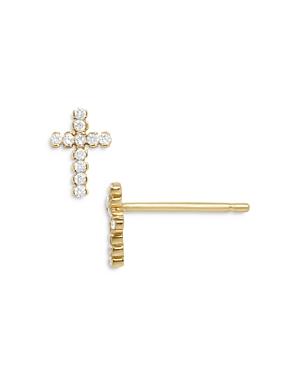 Baublebar Agape Cross 18k Gold Plated Stud Earrings