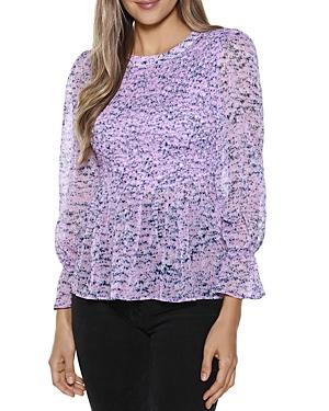 Belldini Abstract Print Peplum Top