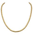 Gurhan 24k Gold Diamond Clasp Thin Vertigo Single Strand Necklace, 16-18