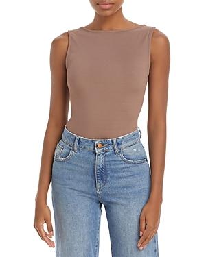 Nicholas Dale Ribbed Sleeveless Scoop Back Bodysuit