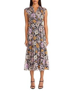 Bb Dakota Orange Blossom Print Midi Dress