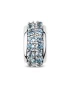 Links Of London Sterling Silver Sweetie Pave Blue Topaz Bead
