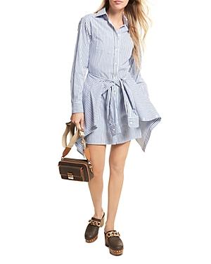 Michael Michael Kors Striped Layered Look Shirt Dress