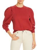 Frame Pleated Panel Sweatshirt