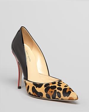 Kate Spade New York Pointed Toe Pumps - Lottie Leopard High Heel