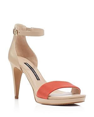 French Connection Nata Ankle Strap Open Toe High Heel Sandals