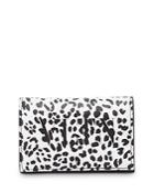 Valentino Garavani Leopard Print Leather Card Holder