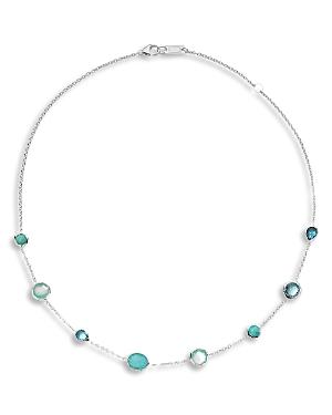 Ippolita Sterling Silver Rock Candy Multi Gemstone Statement Necklace, 16-18