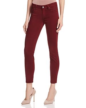 Paige Verdugo Skinny Ankle Jeans In Deep Syrah