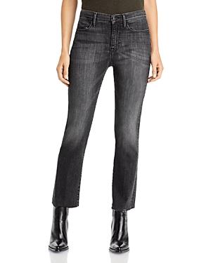 Frame Le High Straight Raw Edge Jeans In Bosworth