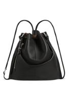 Allsaints Lear Small Drawstring Leather Backpack