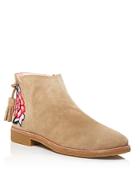 Kate Spade New York Bellville Embroidered Suede Booties