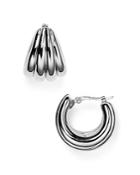 Sterling Silver Huggie Hoop Earrings - 100% Exclusive