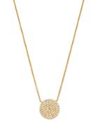 Moon & Meadow 14k Yellow Gold Diamond Pave Oval Pendant Necklace, 15-17 - 100% Exclusive