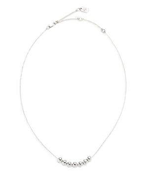 Lauren Ralph Lauren Bead Statement Necklace In Sterling Silver, 14-17