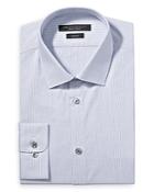 John Varvatos Star Usa Chevron Stripe Slim Fit Dress Shirt