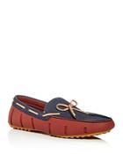 Swims Men's Braided Lace Nubuck Leather & Rubber Drivers