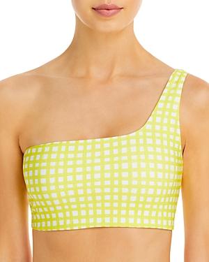 Peixoto Theo Printed One Shoulder Bikini Top