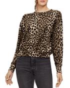 Michael Stars Gigi Leopard Print Sweatshirt