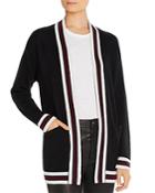 C By Bloomingdale's Varsity-stripe Cashmere Cardigan - 100% Exclusive