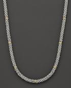 Lagos Caviar Mini Rope Necklace With 18 Kt. Stations, 18