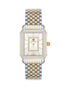 Michele Deco Ii Two-tone 18k Yellow Gold Diamond Watch, 29mm (41% Off) Comparable Value $2,695